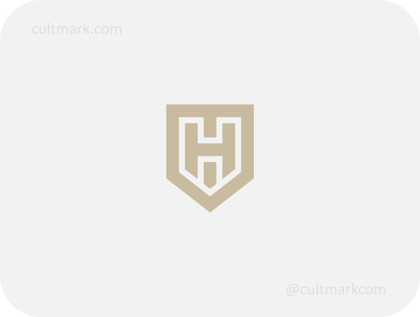 Shield logo. Letter H logo
