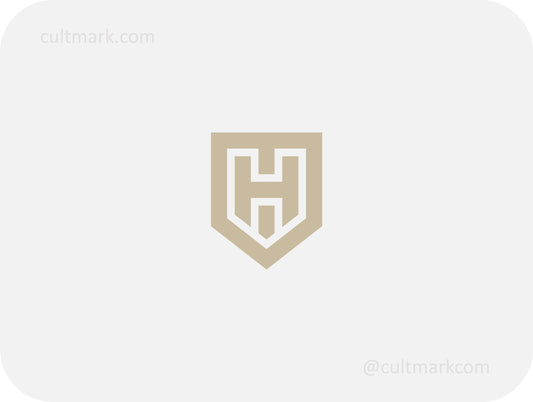 Shield logo. Letter H logo