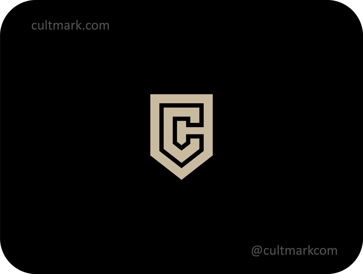 Shield logo. Letter C logo