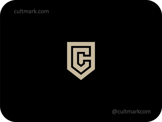 Shield logo. Letter C logo