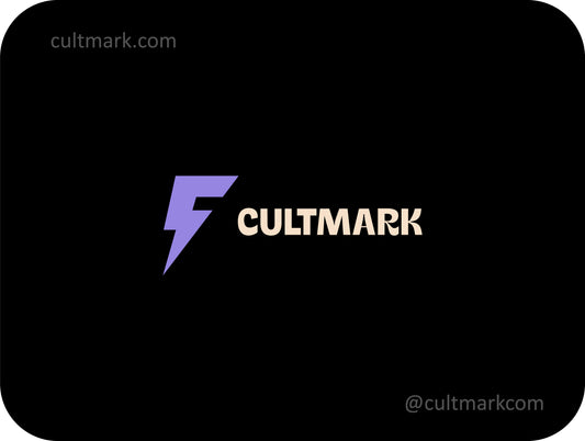 Letter F logo. Lightning logo