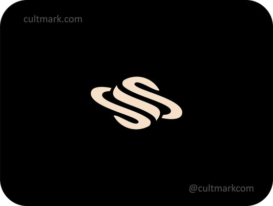 Planet logo. Letter S logo