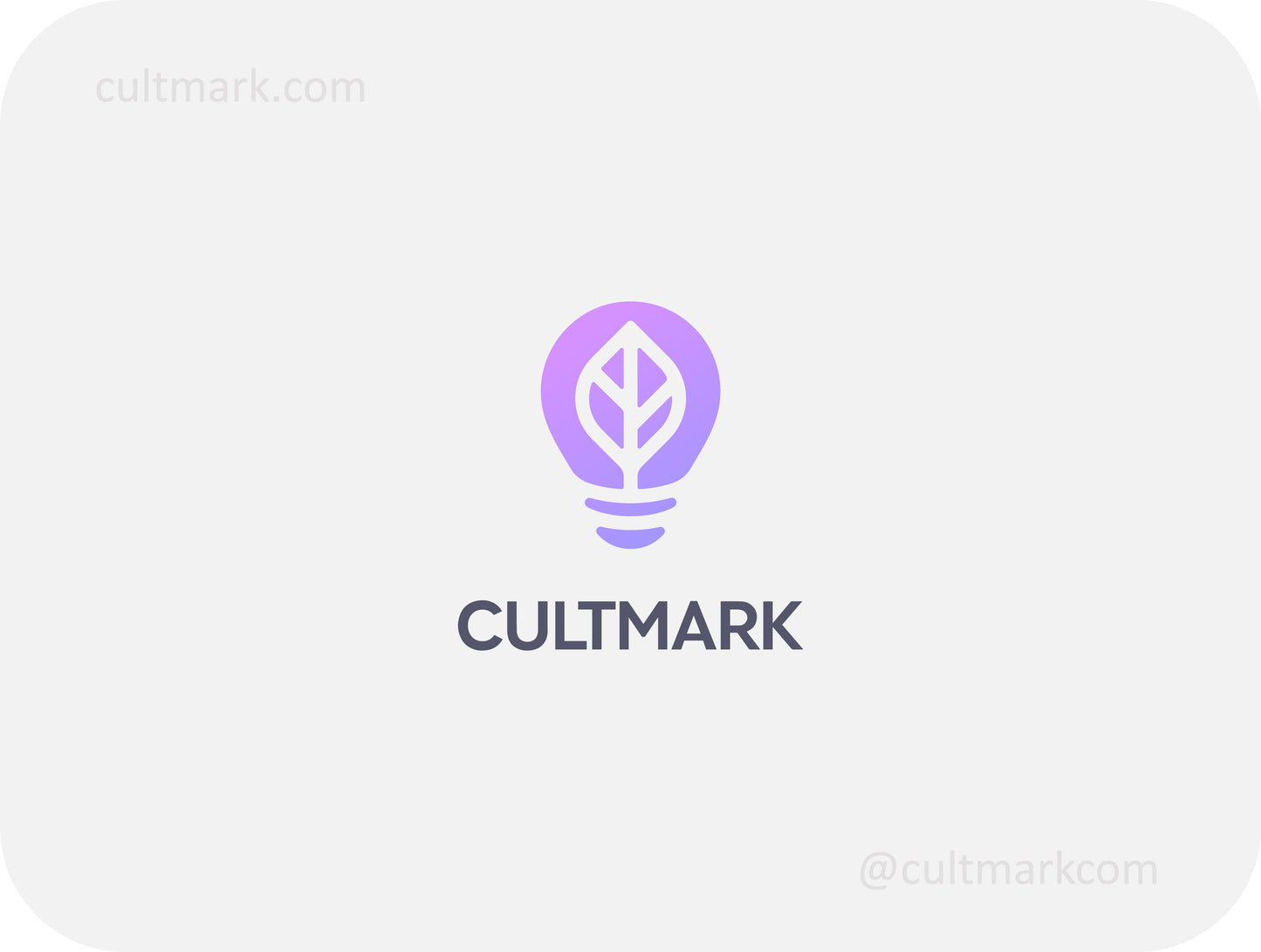 Leaf light bulb logo