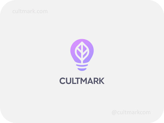 Leaf light bulb logo