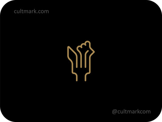 Rooster logo. Fork logo