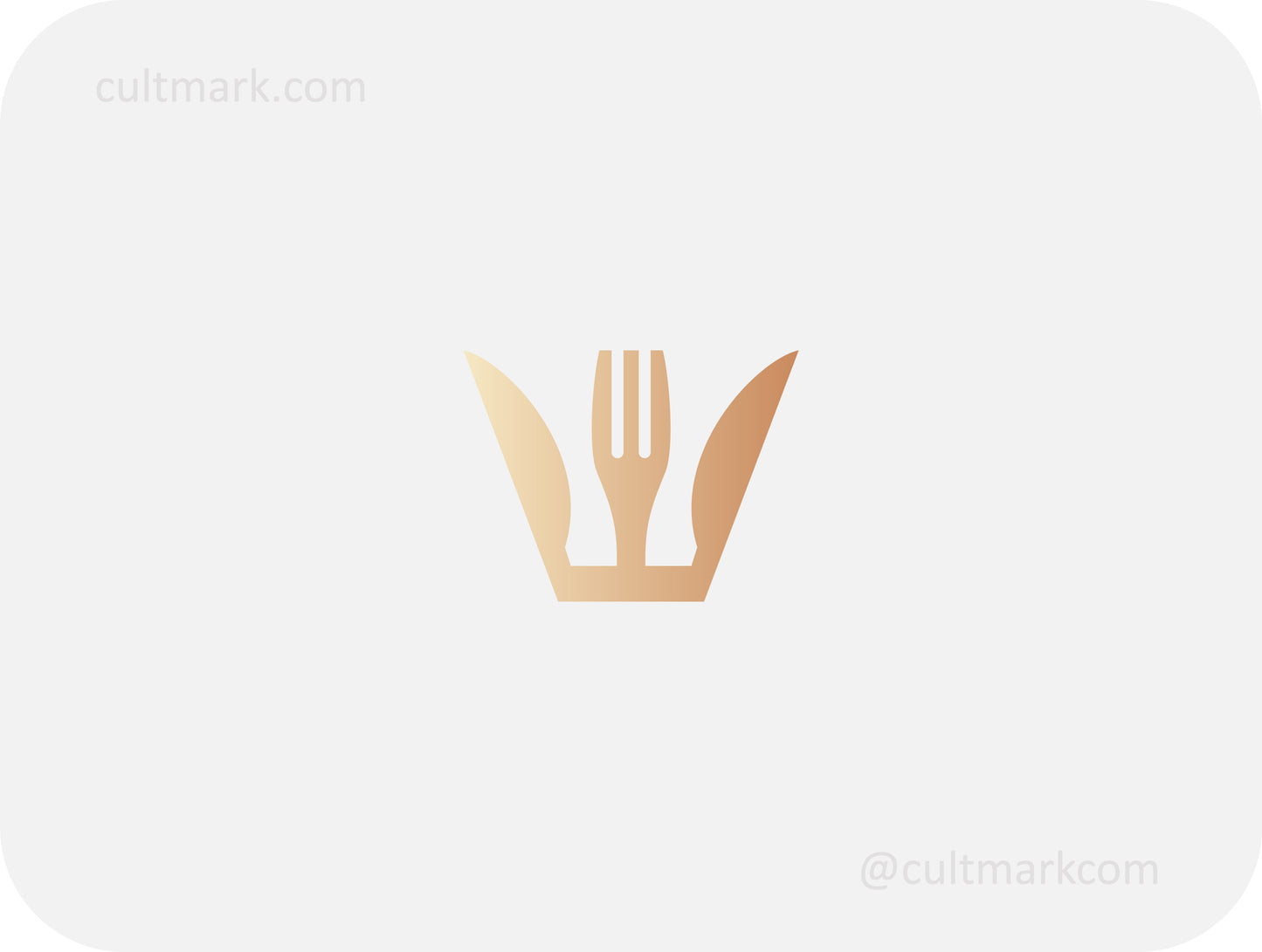 Crown logo made of knives and forks