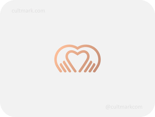 Hands logo. Heart logo