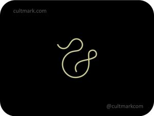 Cultmark Mother and Child logo, elegant gold line-art vector symbol of a mother embracing a baby representing family bonds and protection for maternity or childcare business identity.