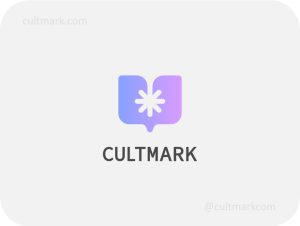 open book logo with star symbol and gradient color
