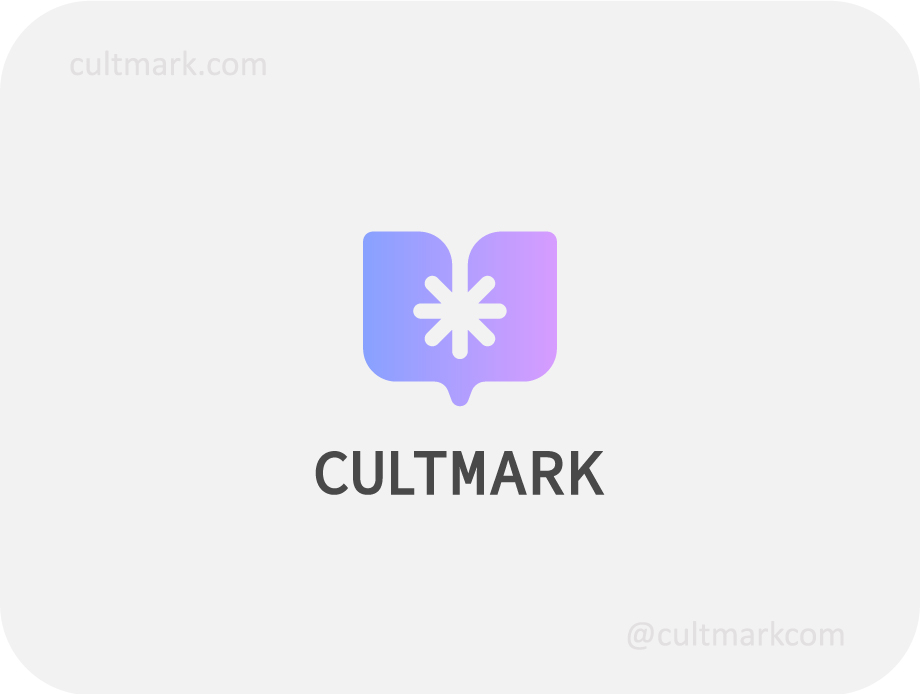 open book logo with star symbol and gradient color